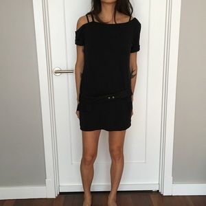 Asymmetrical Black Dress